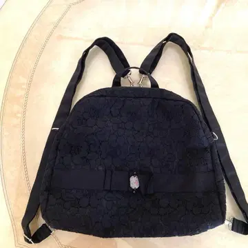 레이스 백팩 백팩 2way 숄더백 블랙 블랙