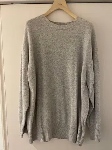 론 헤르만 ebure 캐시미어 100% 그레이 긴팔 스웨터