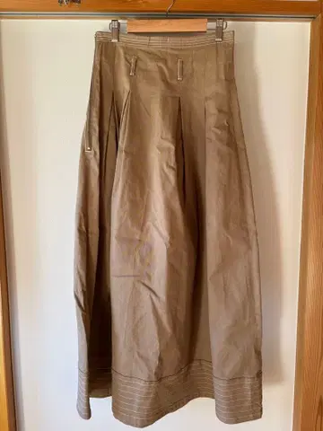 malla 하이웨스트 플레어 스커트 38 베이지