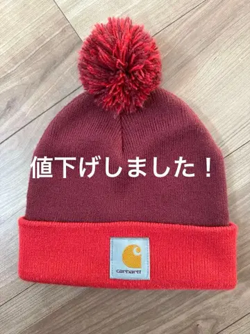 [중고] carhartt 칼하트 니트 모자 모자 꽁지