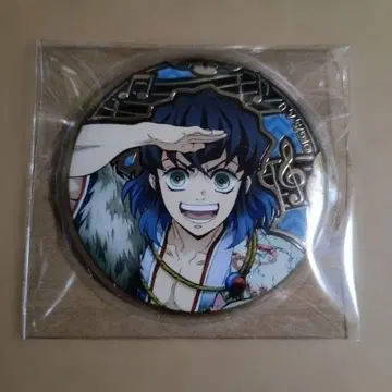 귀멸의 칼날 귀멸의 연주 리프 메탈 캔뱃지 하시비라 이노스케