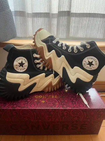 컨버스 란스타모션 하이컷 블랙