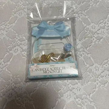 캔뱃지 아크릴 프레임 미뇽 기프트 라이트 블루