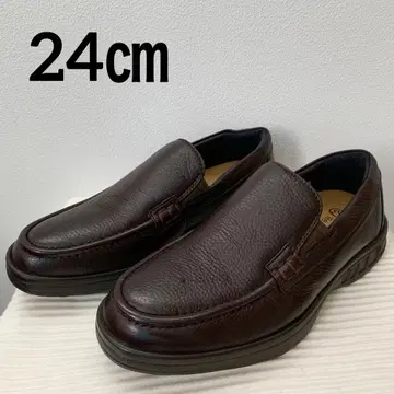 새상품급 REGAL 리걸 워커 슬립온 24cm 브라운 가죽 신발