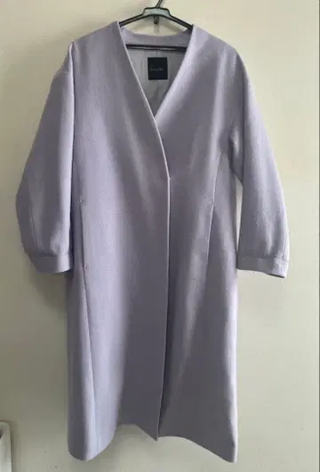 어반 리서치 ROSSO 캐시미어 혼방 라벤더 롱 코트