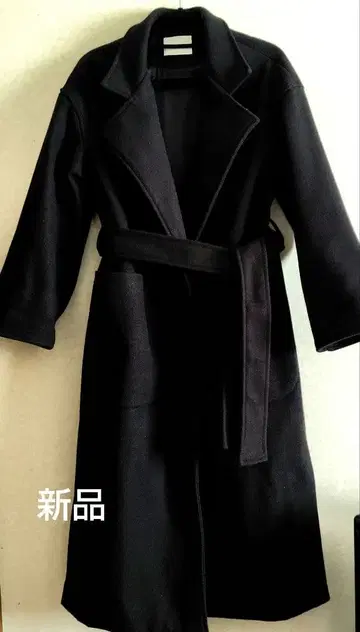 새상품 블랙 롱 코트