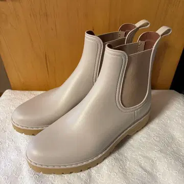 베이지 첼시 부츠 장화