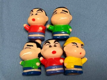 레트로 짱구는 못말려(크레용 신짱) 소프트 비닐 손가락 인형 5개