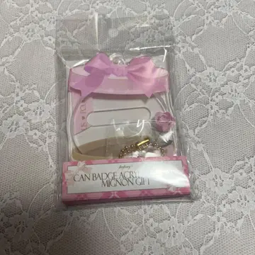 캔뱃지 아크릴 프레임 미뇽 기프트 핑크