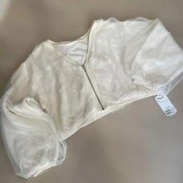 Chico 비침 집업 가디건