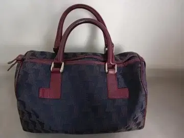 LAVIN 보스턴 백 네이비/레드