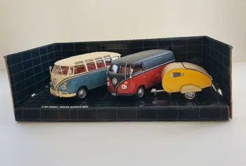 폭스바겐 반 미니카 세트 트레일러 포함