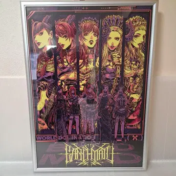 프레임 포함 BAND-MAID 포스터 B2 사이즈 밴딩 메이드