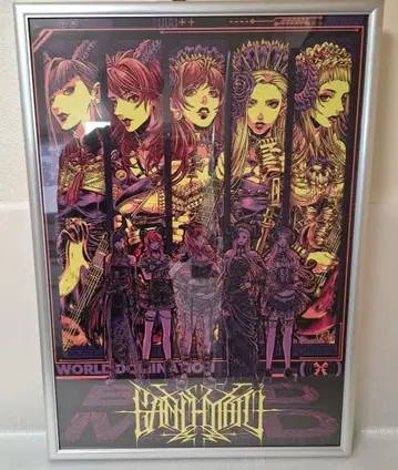 프레임 포함 BAND-MAID 포스터 A2 사이즈 밴드메이드