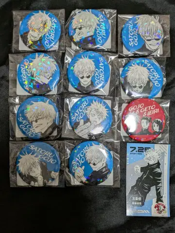 주술회전 올스타 캔뱃지 컬렉션 고죠 사토루 한정판 미니 브로마이드