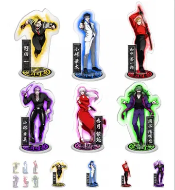 휴먼버그 대학 깃털왕 전쟁 카치코미 아크릴 스탠드 6종 컴플리트 세트