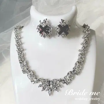 [ bride me ] 큐빅 지르코니아 목걸이 웨딩