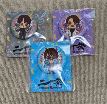 SUPER EIGHT DOME TOUR 니쥬잇사이 캔뱃지 세트