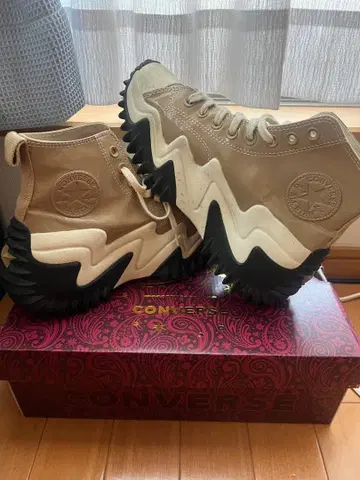 컨버스 란스타모션 하이컷 브라운