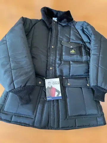 (새상품) 리프리지웨어 자켓 방한 냉동고 의류 블랙 US 사이즈 L