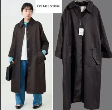 택 포함 새상품 FREAK'S STORE 울 벨 슬리브 코트