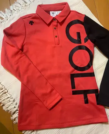 데상트 골프 따뜻한 플리스 소재 긴팔 셔츠 사이즈 S