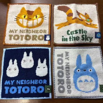 [ 익명 배송 ] 지브리 이웃집 토토로 라퓨타 콩 타월 세트 손수건