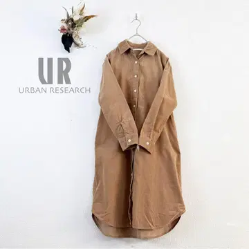 어반 리서치 코듀로이 원피스 브라운