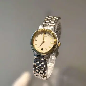 세이코 프레시지 손목시계 실버/골드