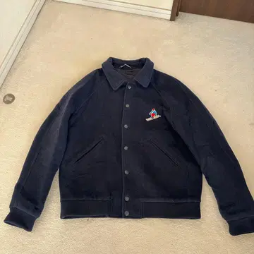 ZARA 네이비 플리스 소재 점퍼 L