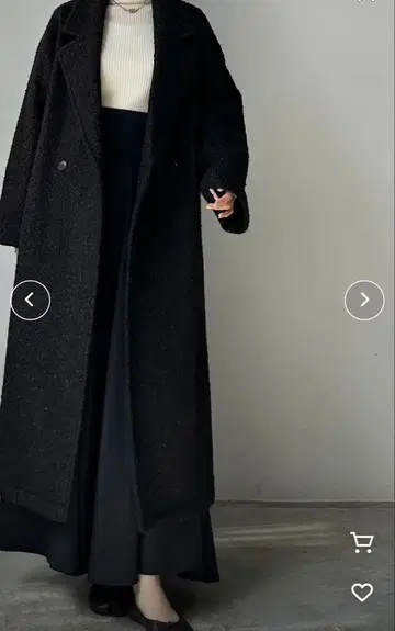 루프 트위드 체스터 롱 코트