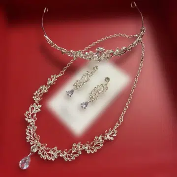 브라이미 티아라 목걸이 귀찌