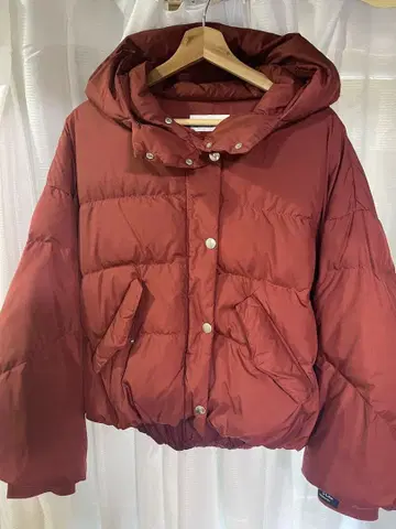 SNIDEL sweet 컬러 다운 코트 브라운