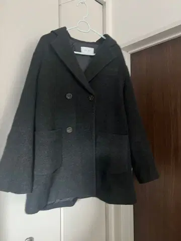 새상품급 ETR 그레이 더블 버튼 코트