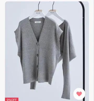 [ 미사용 새상품 ] GALLEST 볼레로 트윈 니트 니트 앙상블