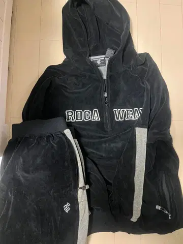 ROCA WEAR 플리스 후드티 벨로아 셋업 bboy b계