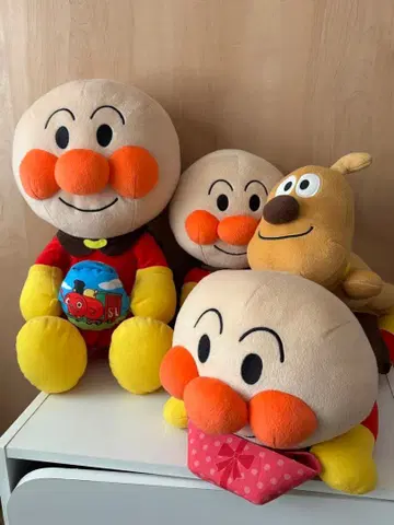 돌격! 호빵맨 봉제 인형 4개 일괄