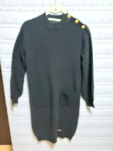 BLUE LABEL 니트 원피스 무릎 기장