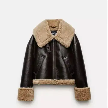 [ 새상품급 ] ZW COLLECTION 더블 페이스 라이더 자켓 XS