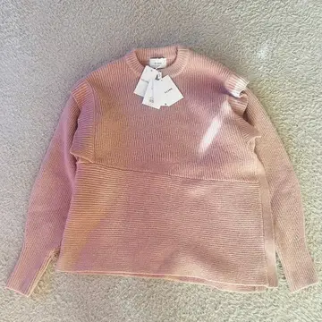 택 포함 새상품 CLANE 클라네 2way 슬랜트 니트 풀오버