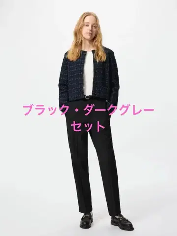UNIQLO 히트텍 스마트 팬츠 2개 M 사이즈 블랙 다크 그레이