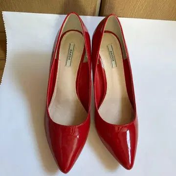 미사용 RANDA 레드 스틸레토 펌프스