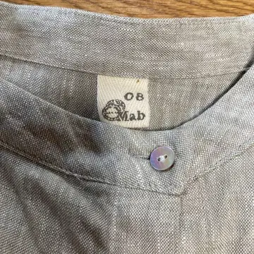 08mab 비익 재단 린넨 자켓 풀오버 그레이지