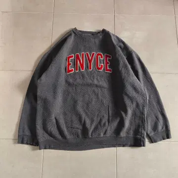 90s 격한 페이드 ENYCE 맨투맨 흑먹색 블랙 XL HIPHOP