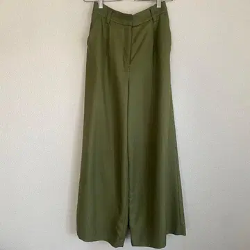 [ N. ] 올리브 그린 와이드 팬츠