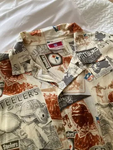 NFL 하와이안 셔츠 Pittsburgh Steelers 올 패턴