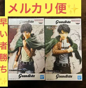 진격의 거인 Grandista 리바이 엘렌 피규어 2체 세트