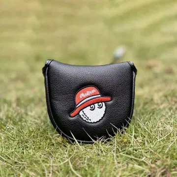 퍼터용 골프헤드커버 블랙 볼 자수