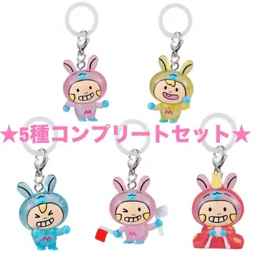 [ 전종 ( 5종 ) 컴플리트 ] 미니모니. 메지루시 액세서리 키링