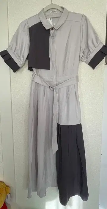 axes femme 그레이 셔츠 원피스 F 미사용품 하자품